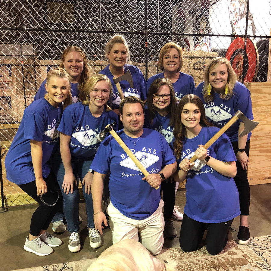 Bad Axe Throwing Team Party Lubbock, Texas Barque