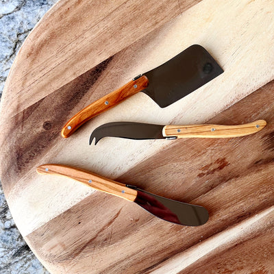 Cheese Knife & Spreader - Olivewood