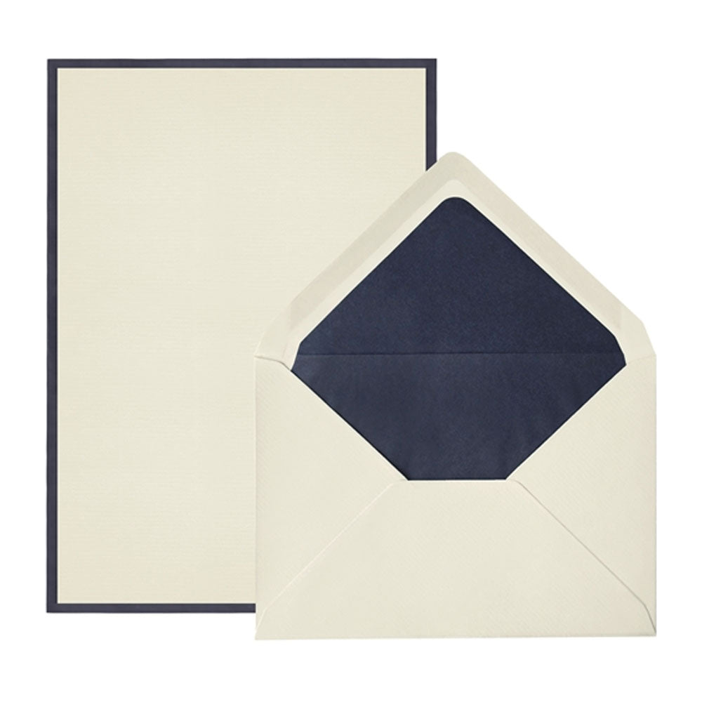 Bordered Stationery Sheets w/Tissue Lined Envelope