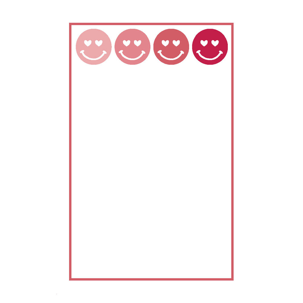 Heart Smileys Notepad Barque Gifts