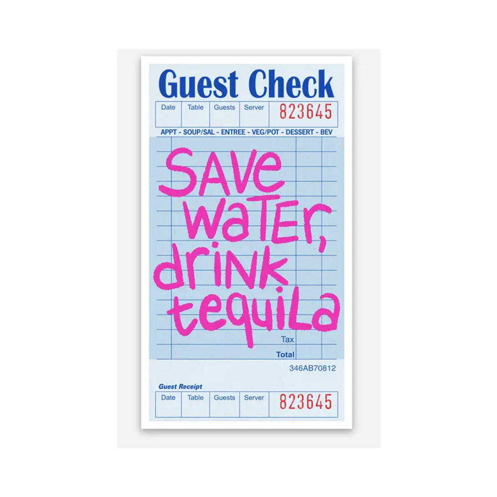 Save Water, Drink Tequila Sticker Barque Gifts Lubbock, Texas