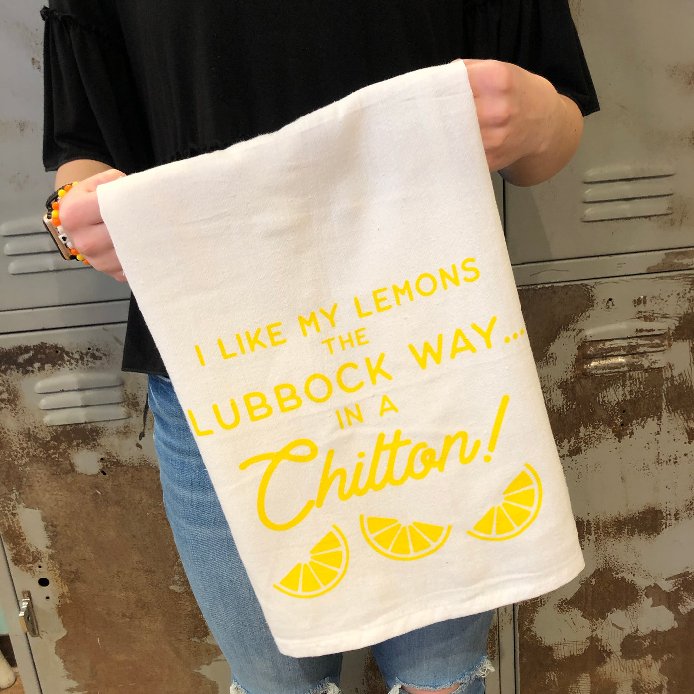 Lemons the Lubbock Way Flour Sack Towel