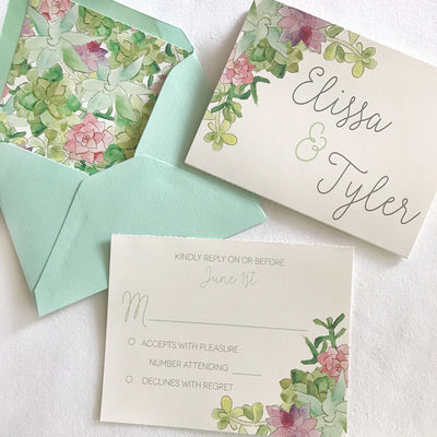 Elissa & Tyler's Custom Invitation