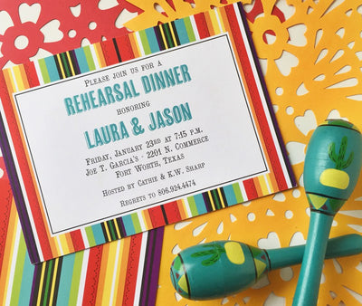 Mexican Blanket Invitation:  Behind the Scenes