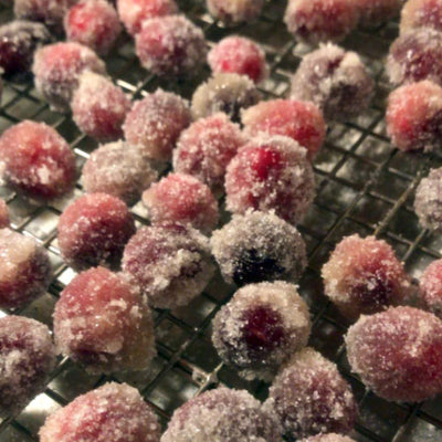 Infused Maple Sugar Cranberries