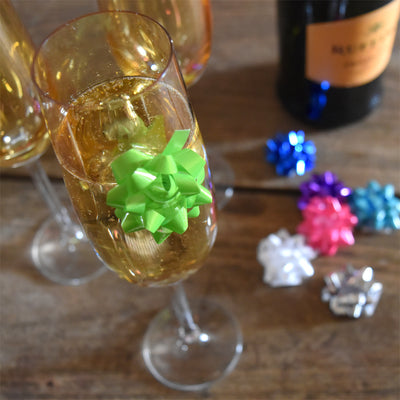 DIY Gift Bow Drink Markers