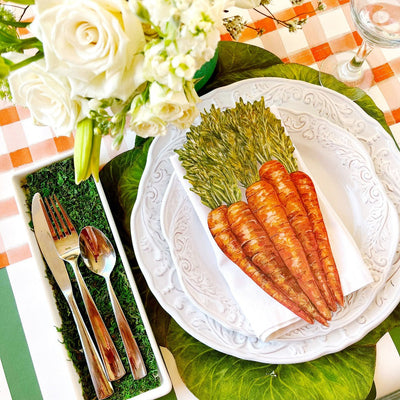 Cabbage and Carrot Easter Table Setting