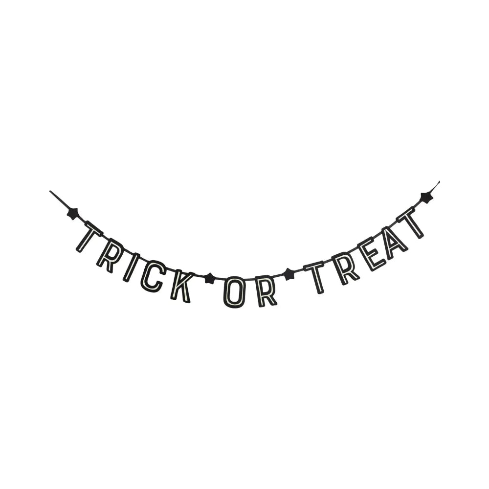 Trick or Treat Felt Banner