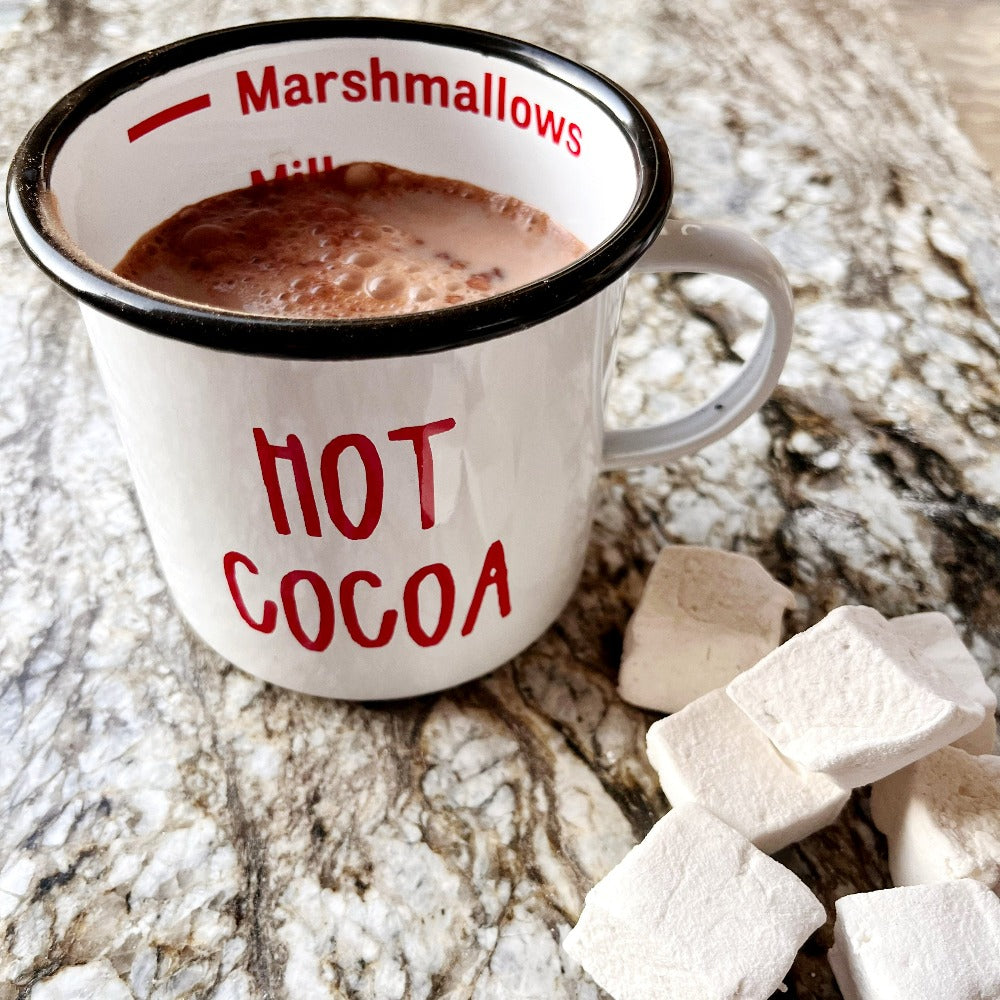 Hot Cocoa Enamel Mug