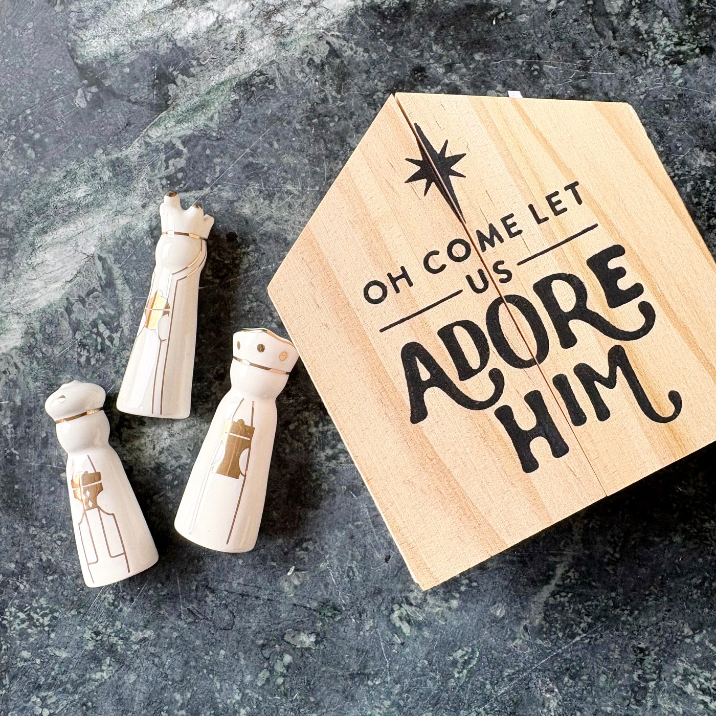 Ceramic Figurines - 3 Kings - Small