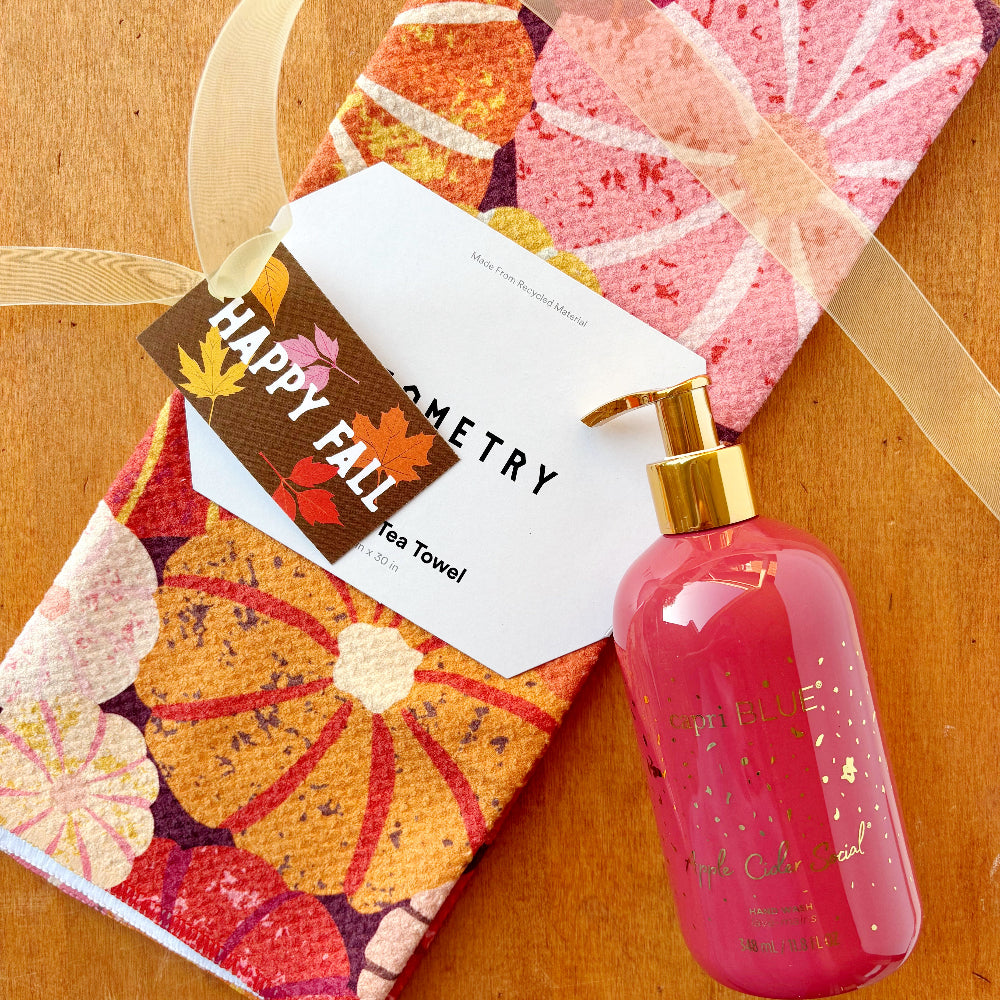 Apple Cider Social Hand Wash + Pumpkin Towel Gift Set