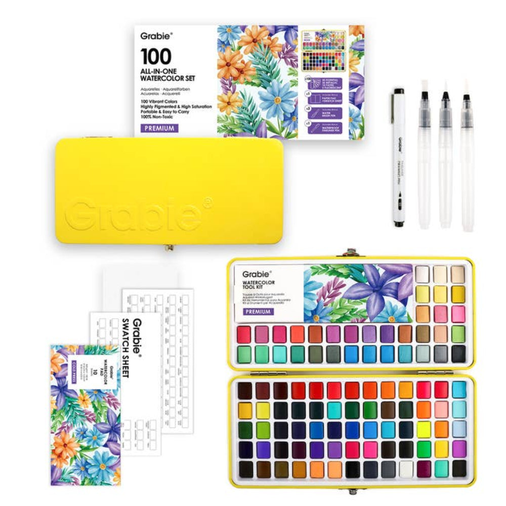 100 All-In-One Watercolor Set