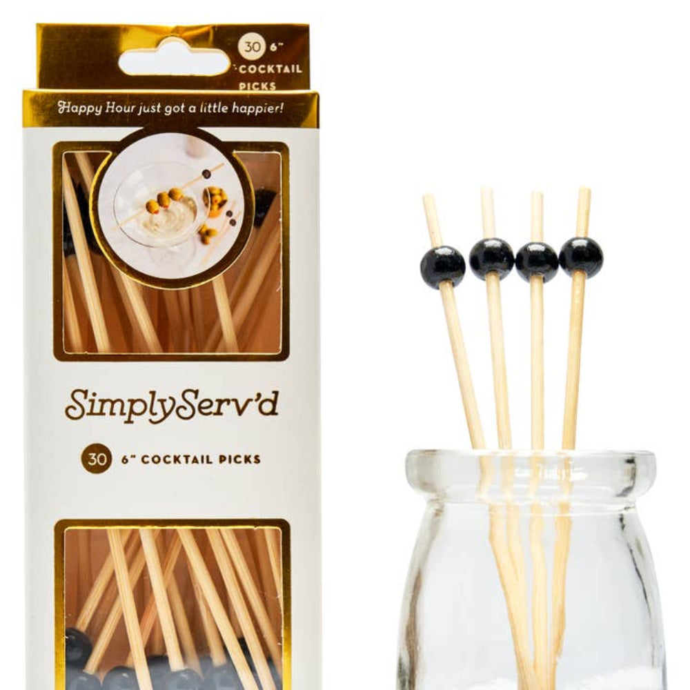 Black Large Cocktail Pick
