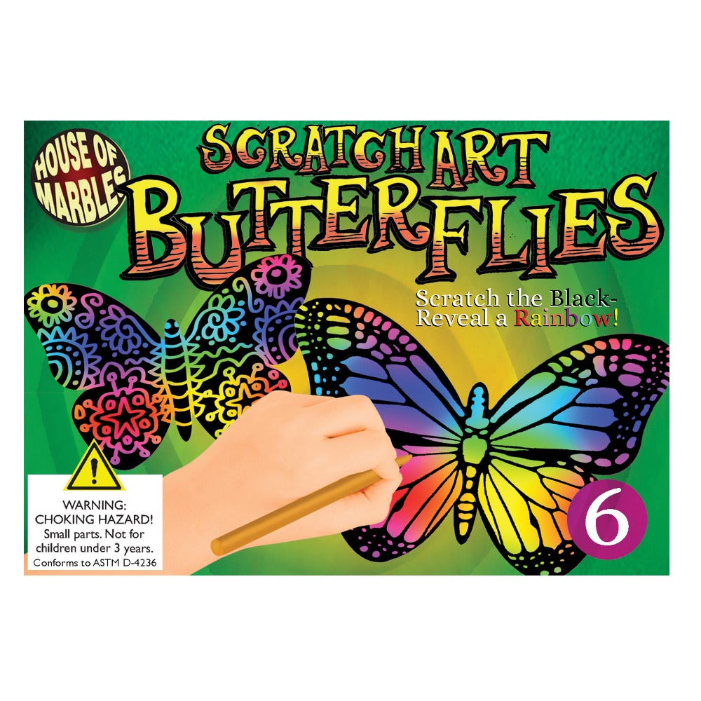Scratch Art Set-Butterflies