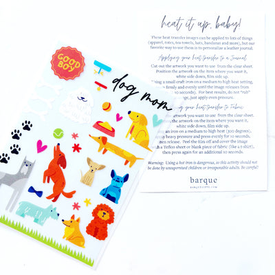 Boy Dog Mom Heat Transfer Sheet