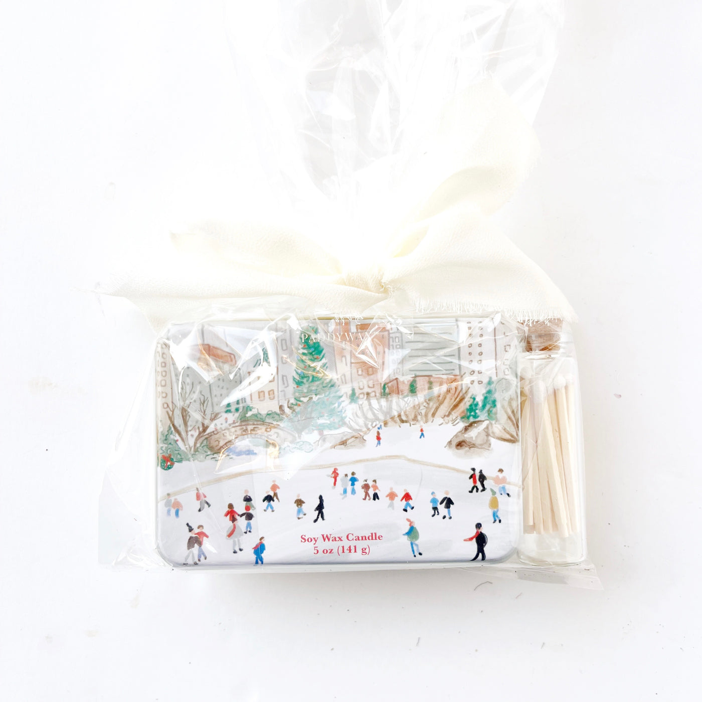 Mistletoe & Mint Candle Tin w/Mini Matches