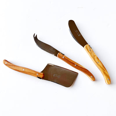 Cheese Knife & Spreader - Olivewood