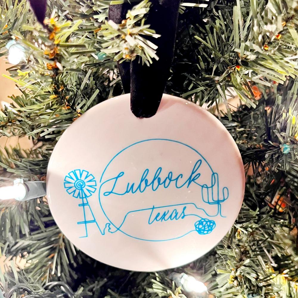 Lubbock Outline Ornament