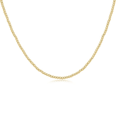 15" Choker Classic Gold 2mm Bead