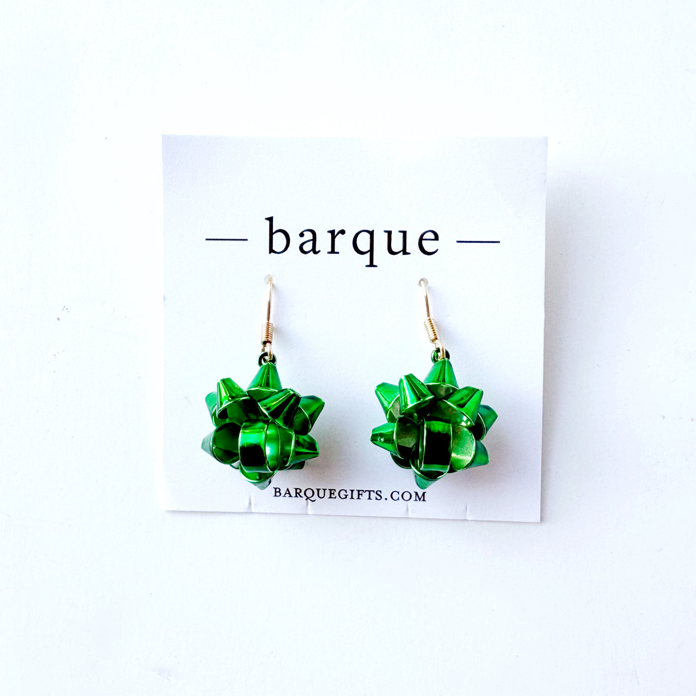 Holiday Gift Ribbon Earrings