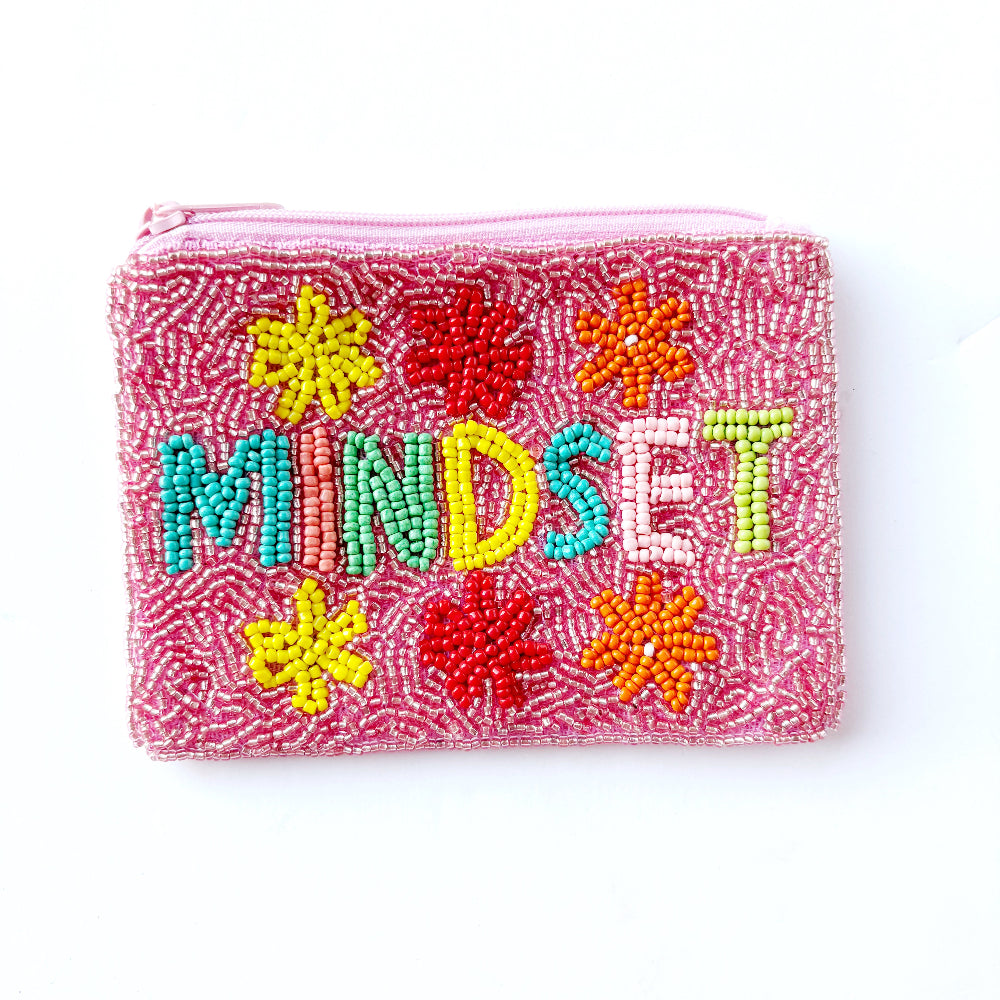 Mindset Beaded Coin Pouch