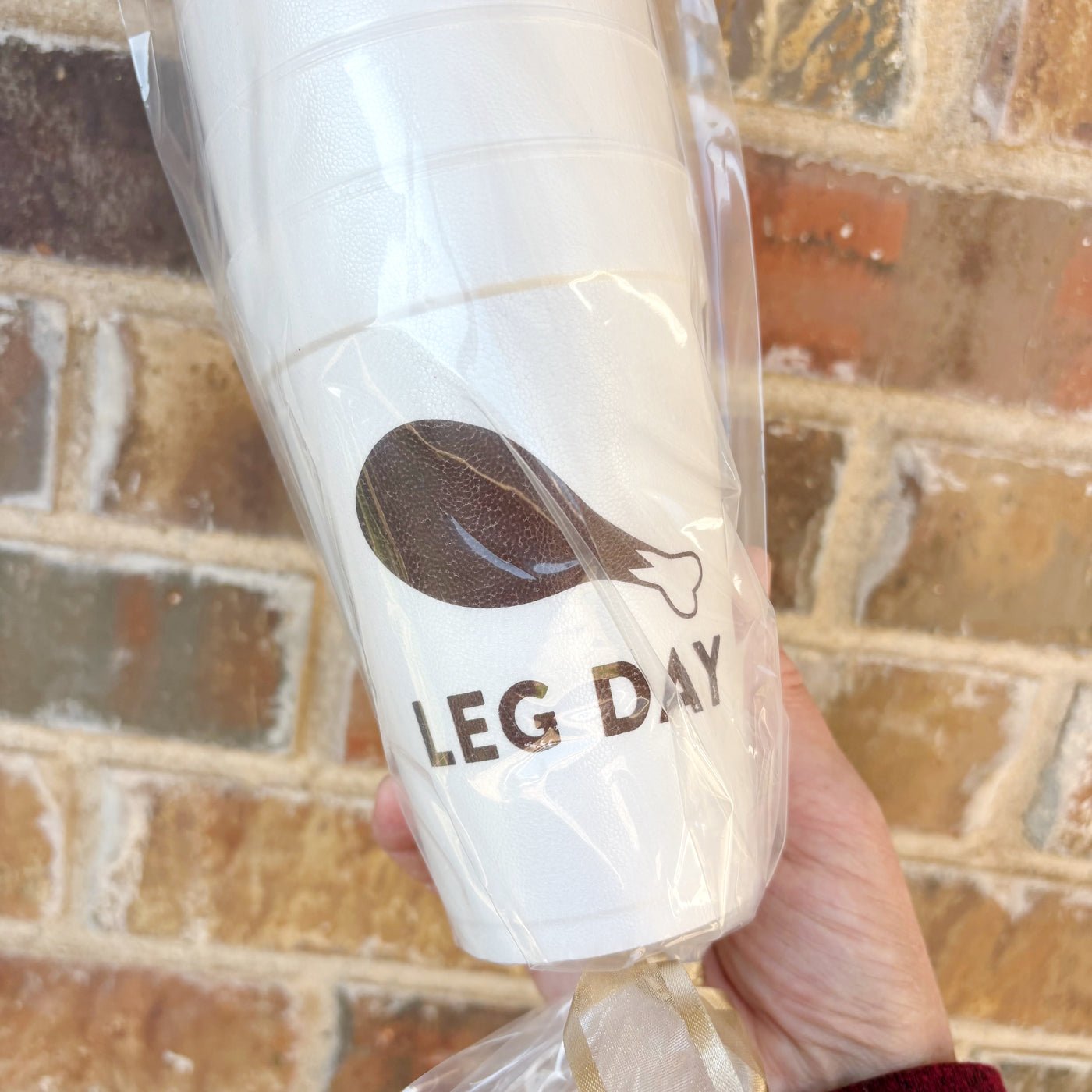 Leg Day Foam Cups