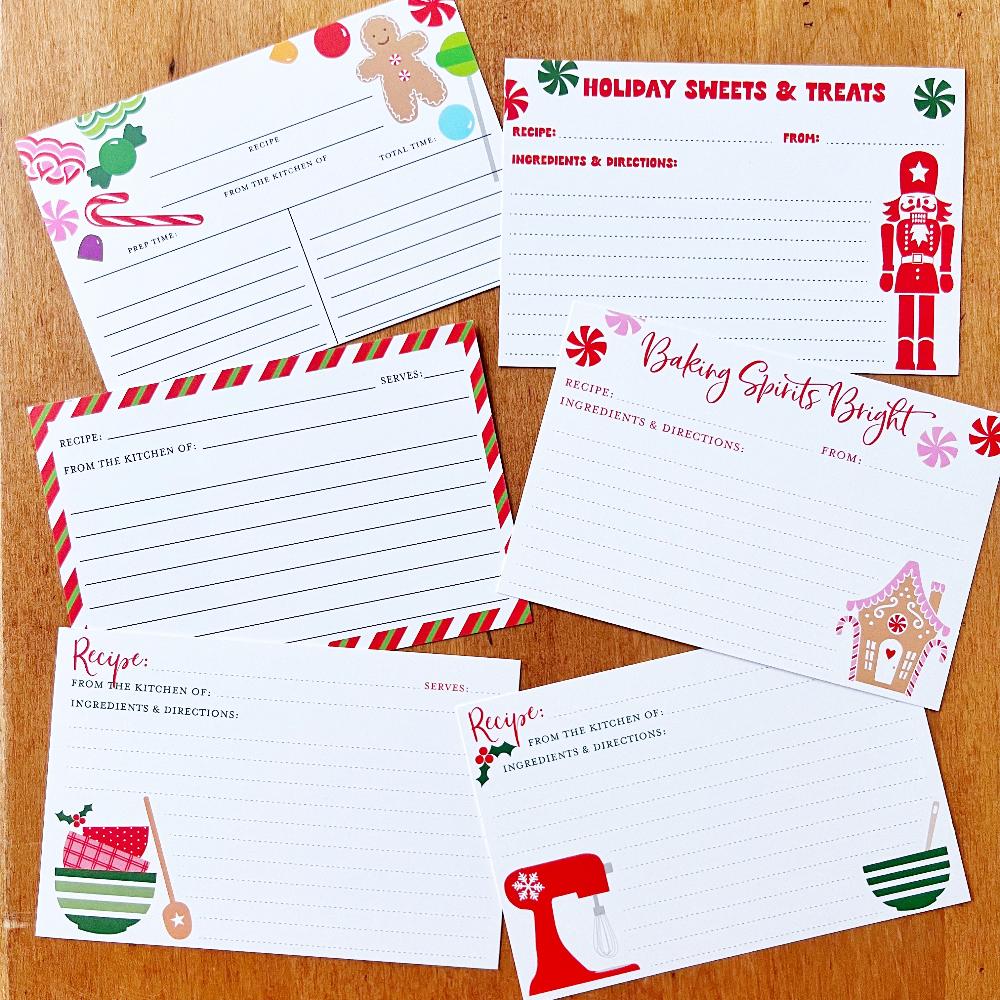 Holiday Recipe Cards