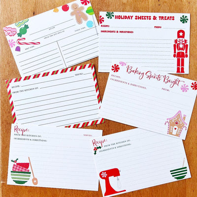 Holiday Recipe Cards
