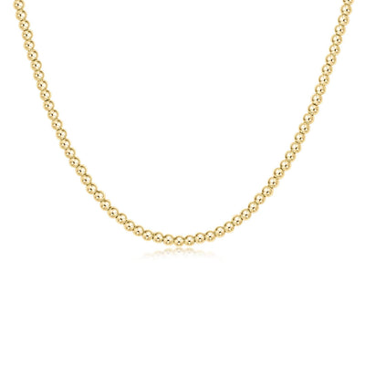 15" Choker Classic Gold 3mm Bead