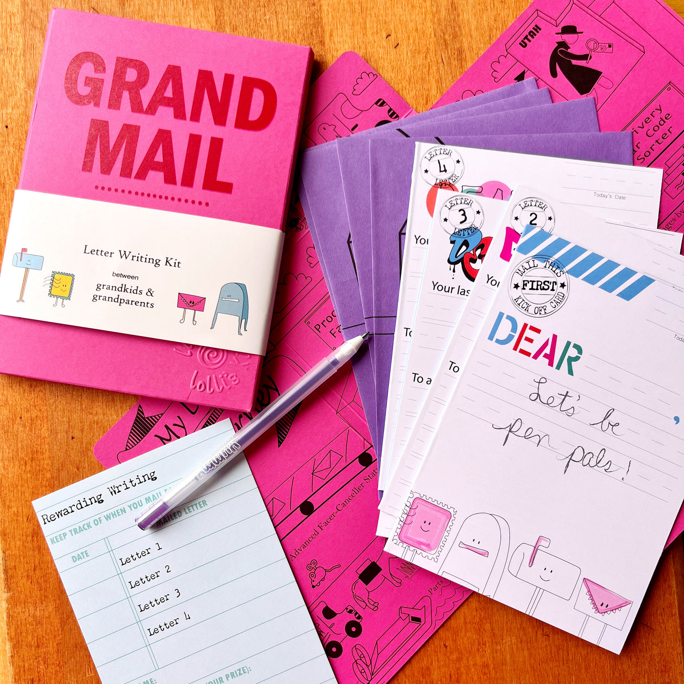 Grandparents & Grandkids Letter Writing Kit