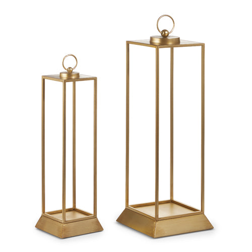 24" Gold Lanterns