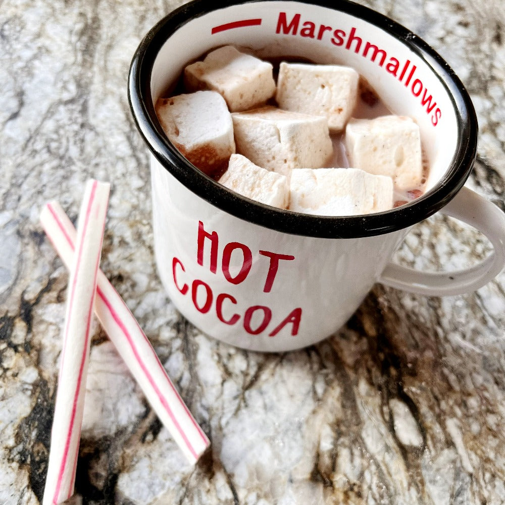 Hot Cocoa Enamel Mug