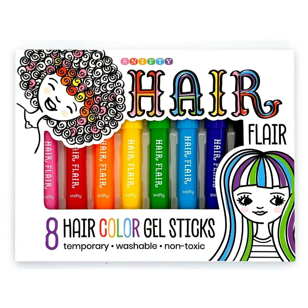Hair Flair- Hair Color Gel Sticks (Set of 8)