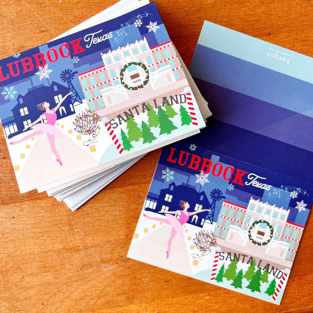 Lubbock Winter Icons Folded Notes