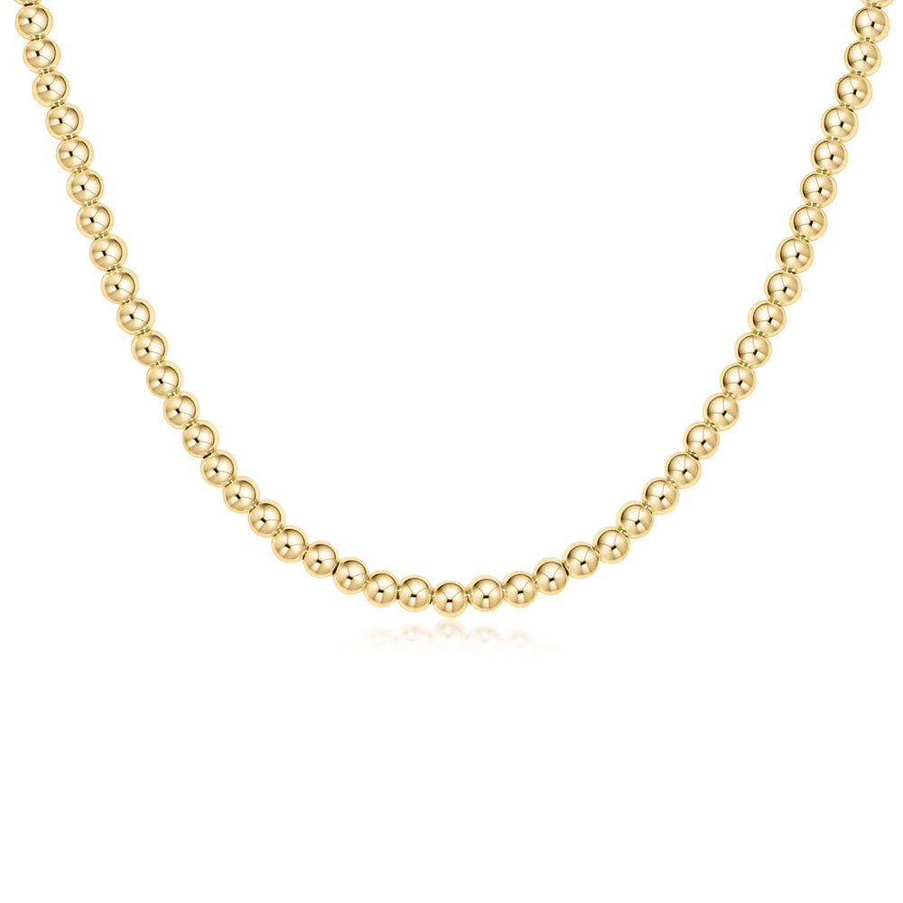 15" Choker Classic Gold 4mm Bead