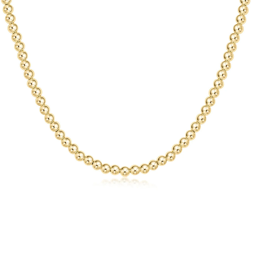 17" Choker Classic Gold 4mm Bead