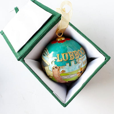 Lubbock Summer Scene Cloisonné Ornament (2025)