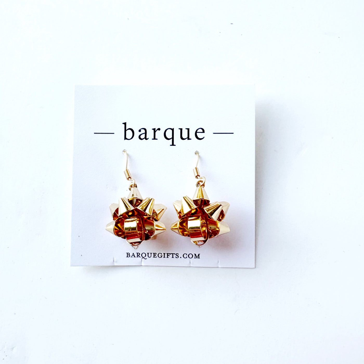 Holiday Gift Ribbon Earrings