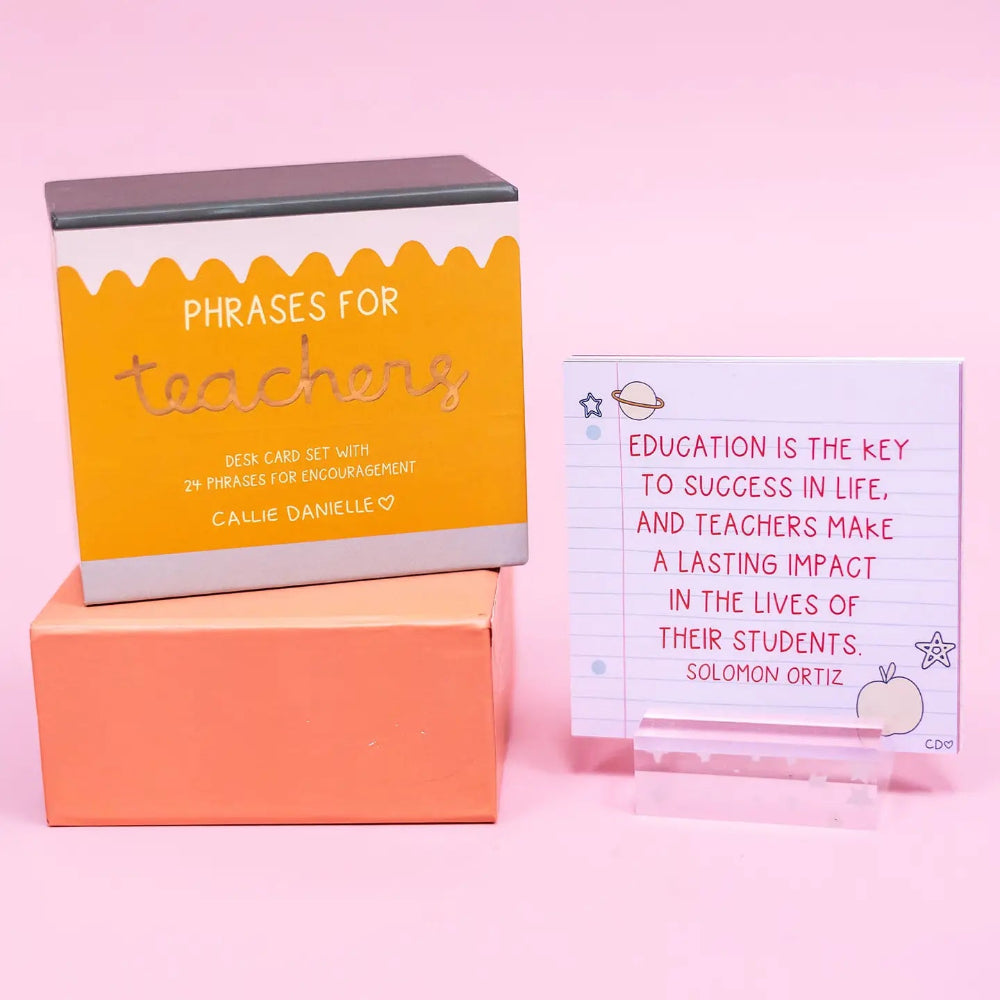Phrases for Teachers Encouraging Desk Cards