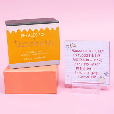 Phrases for Teachers Encouraging Desk Cards