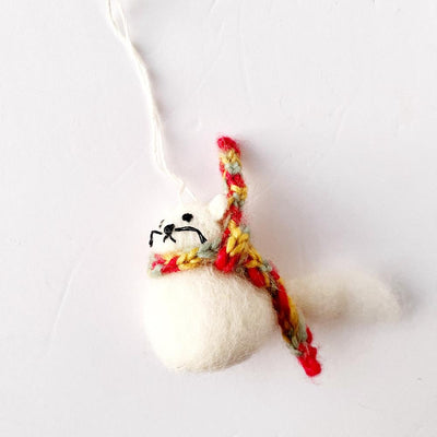 Fuzzy Kitten Ornament