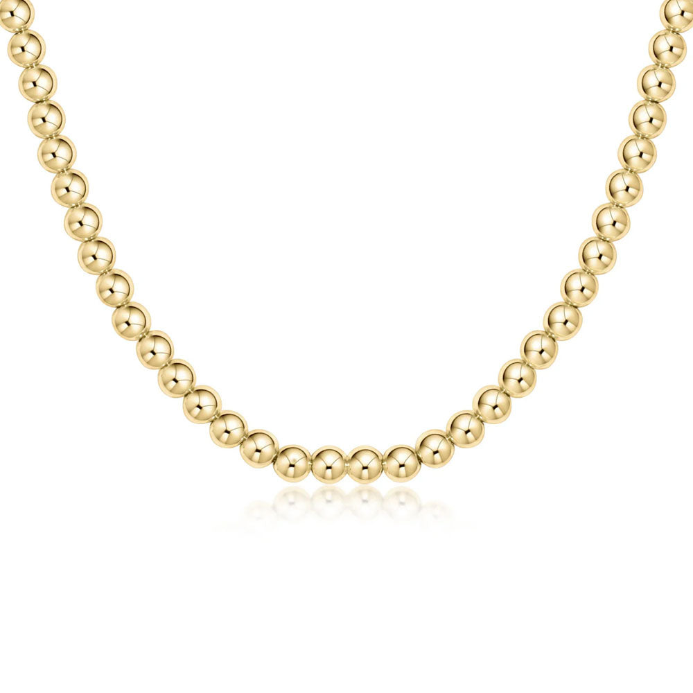 15" Choker Classic Gold 5mm Bead