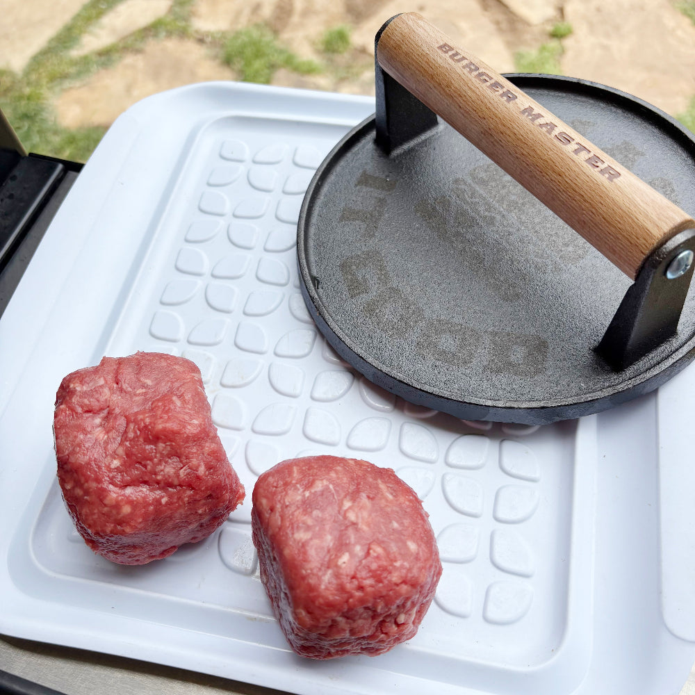 "Burger Master" Cast Iron Grill Press