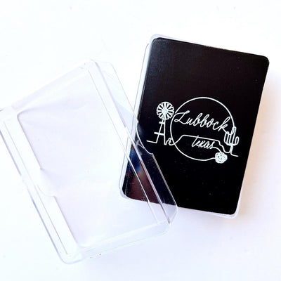 Lubbock Outline Playing Card Gift Set