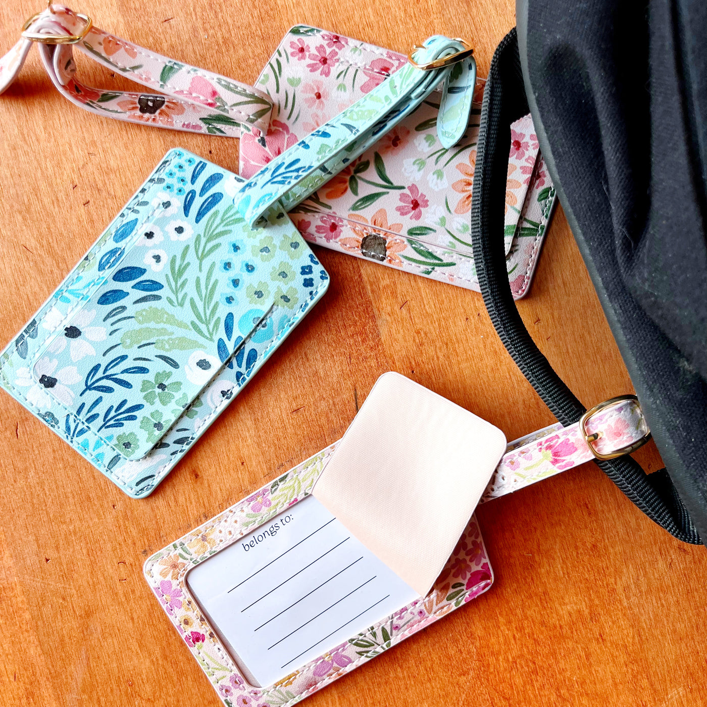 Floral Luggage Tag