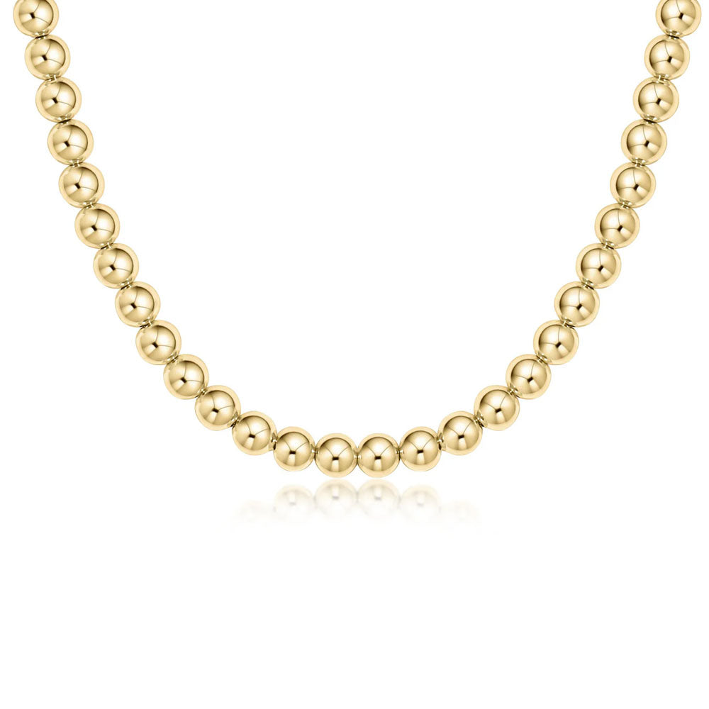 15" Choker Classic Gold 6mm Bead