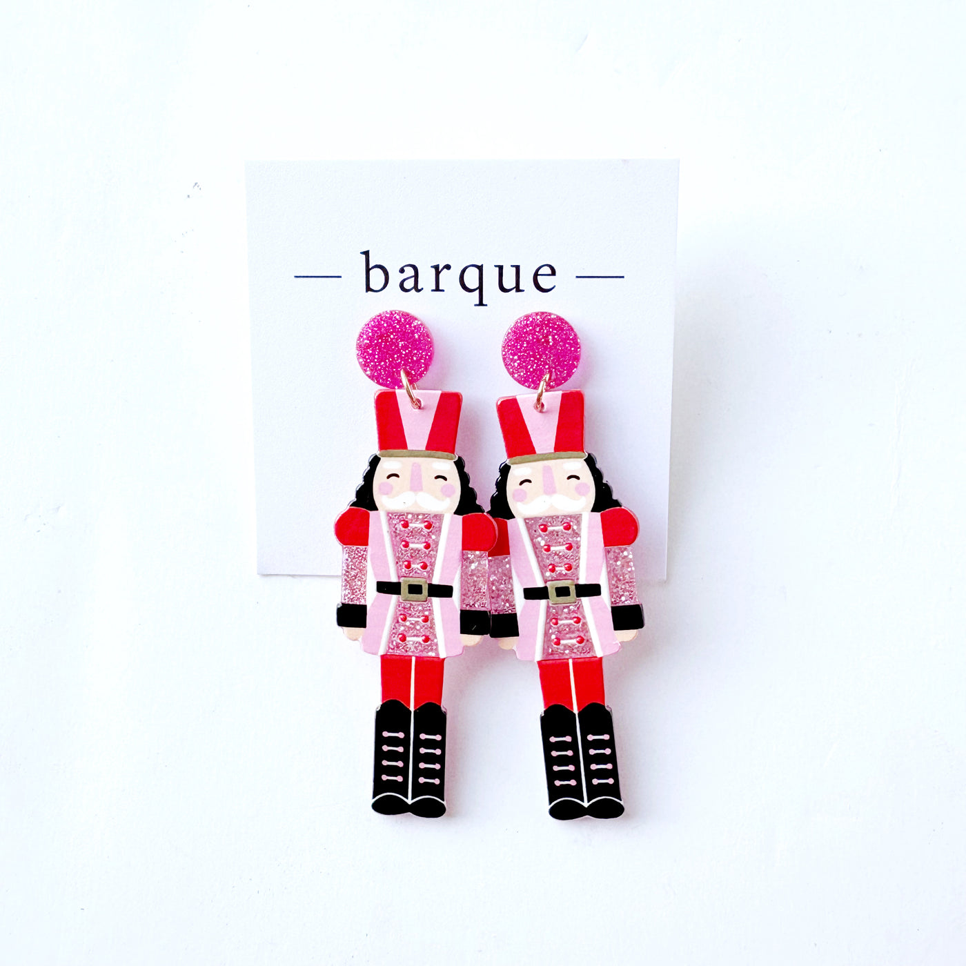 Holiday Nutcracker Drop Earrings