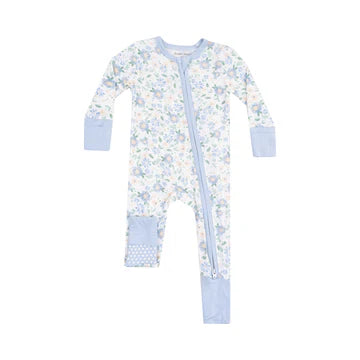 Baby Veronical Floral 2 Way Zipper Romper (0-3M)