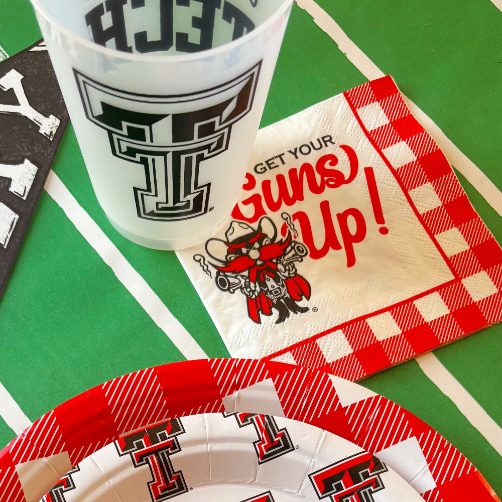 Get Your Guns Up Checkered Napkins