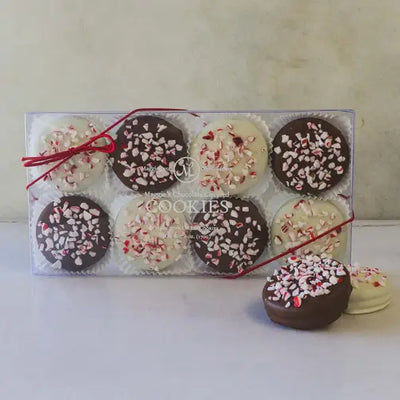Holiday Chocolate Covered Cookies - Peppermint